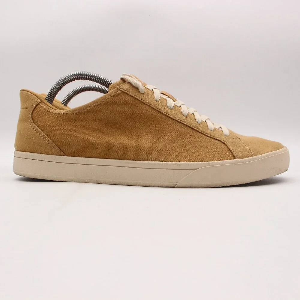 Kizik Irvine Men's 10 Women 11.5 Maple Sugar Tan Canvas HandsFree Casual Slip-On